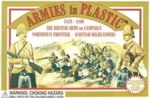 ARMIES IN PLASTIC 5415 1:32 BRITSH SCOTTISH HIGHLANDERS NORTHWEST FRONTIER 1879