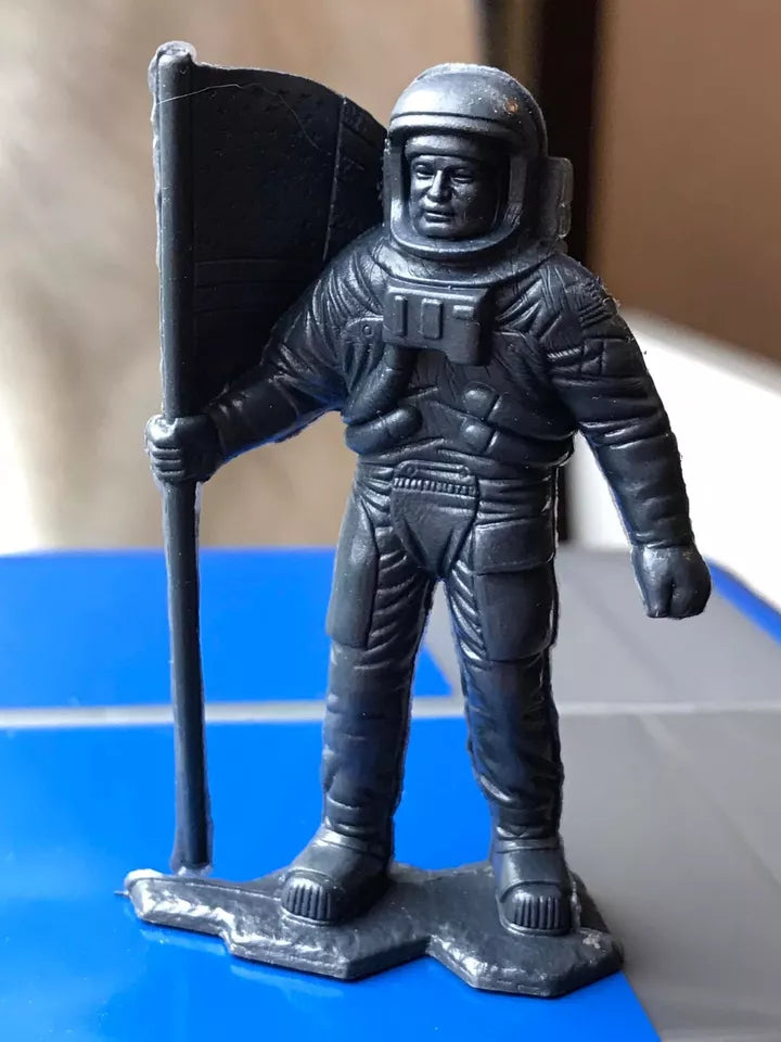 MARX TOYS RECAST 54 MM APOLLO ASTRONAUT PLAYSET REISSUE-15 FIGURES-DARK GREY