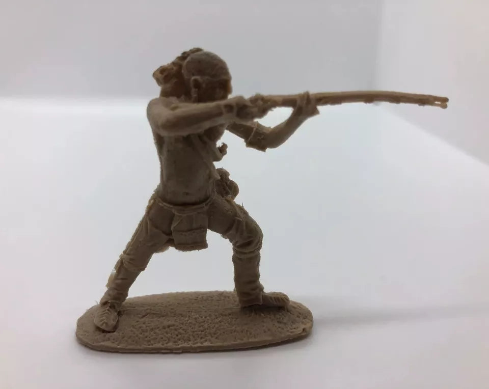 LOD Enterprises Barzso Plastic Figure Set LOD 027 SHAWNEE INDIANS--7 FIGURES