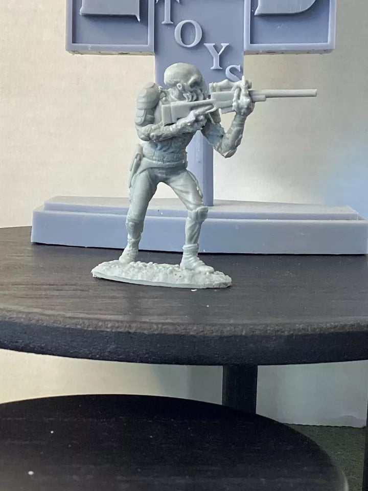 LOD Enterprises Plastic Figure Set LOD081 THE ALIENS (ANOTHER PLAN 2) GRAY