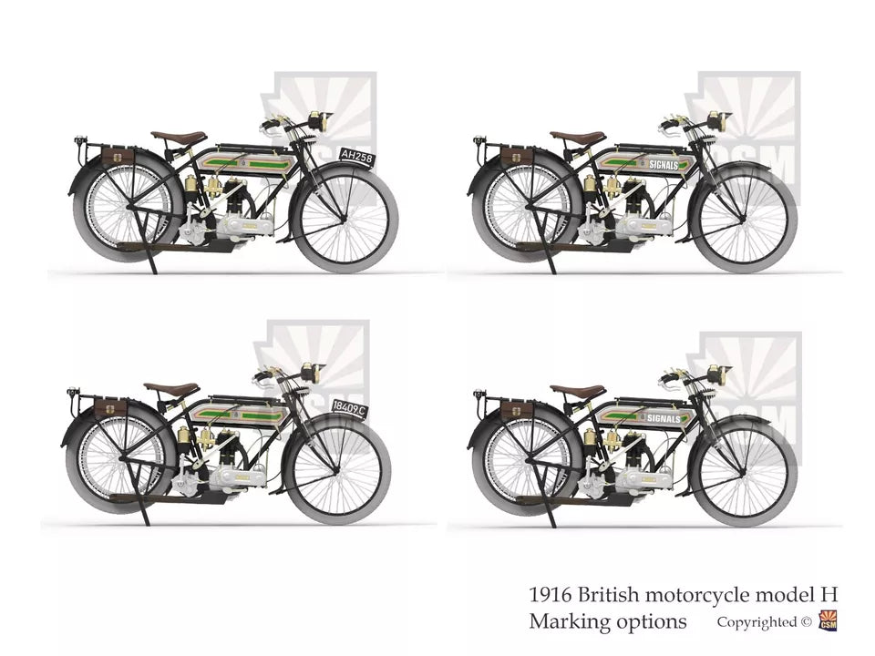 COPPER STATE MODELS CSM B35-001 1:35 WWI BRITISH MOTORCYCLE TR. MODEL H