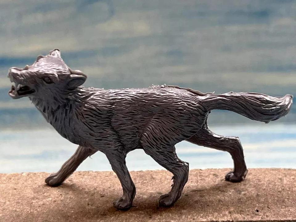 MARX TOYS RECAST POLAR AND WOODS ANIMALS PLAYSET REISSUE 23 FIGURES (GREY)