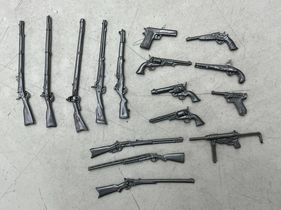 MARX TOYS RECAST HISTORIC GUNS SET (REISSUE) FOR 8 OR 12" FIGURES