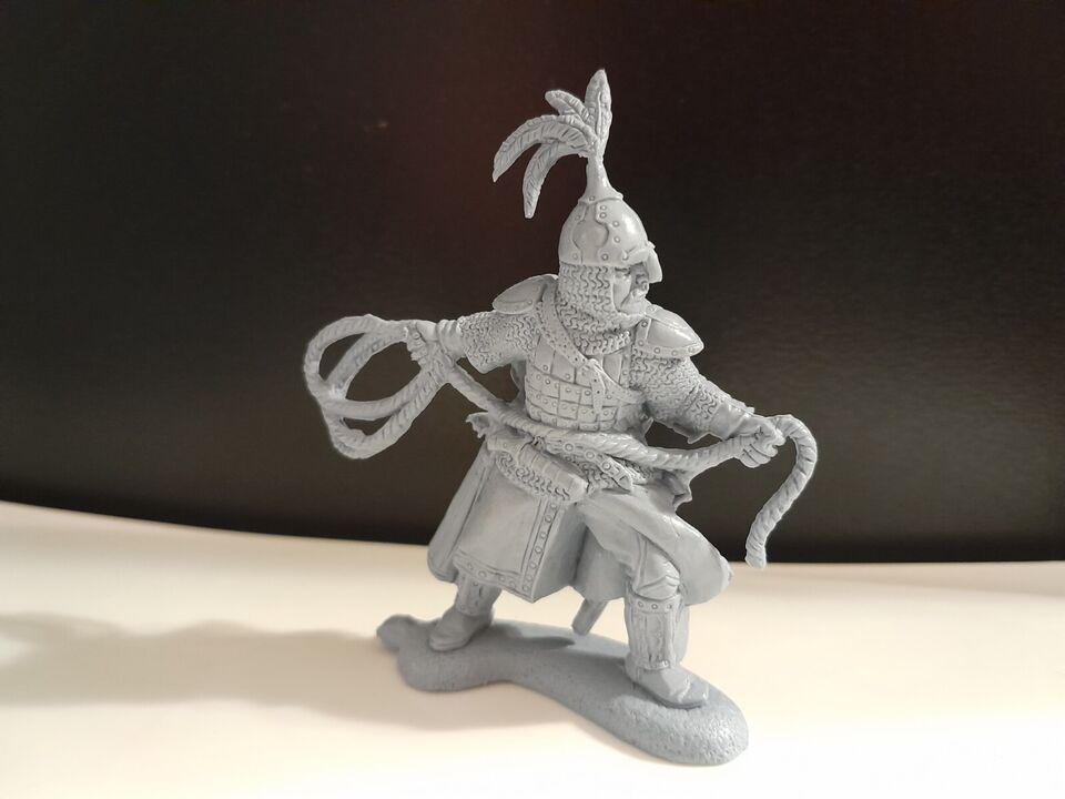 ENGINEER BASEVICH SET 23 NOMAD WARRIORS -12 FIGURES, GREY PLASTIC
