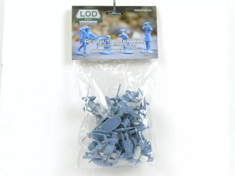 LOD Enterprises Plastic Figure Set LOD004 American Revolution Colonial Minutemen