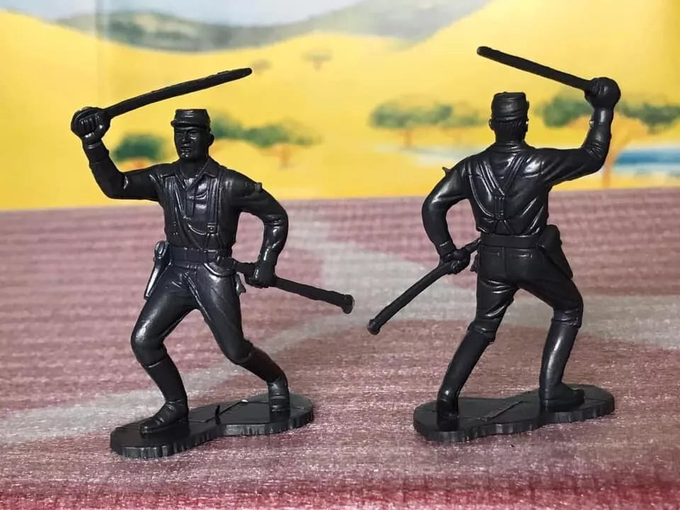 MARX RECAST 54 MM FORT APACHE CAVALRY PLAYSET REISSUE 16 FIGURES