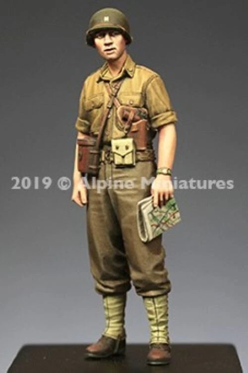 ALPINE MINIATURES 1:35 SET 35271 WWII US TANK COMMANDER SET (2 FIGURES-4 HEADS)