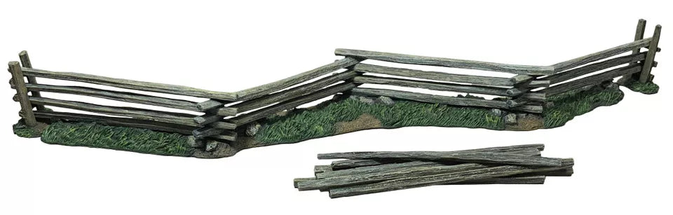 BRITAINS DIORAMA ACCESSORIES 51069 SNAKE RAIL FENCE SECTION