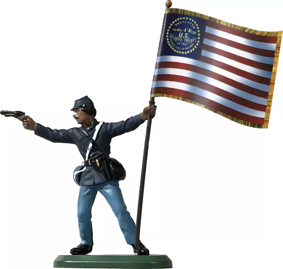 W. BRITAINS TOY SOLDIERS 52101 UNION INFANTRY COLORED TROOPS SET NO.1