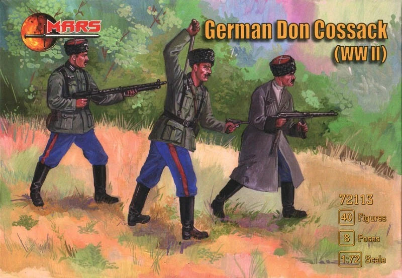 MARS 1:72 SET 72113 WWII GERMAN DON COSSACK- 40 FIGURES