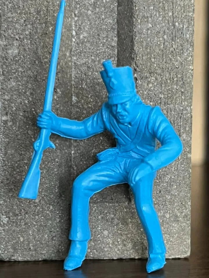 MARX TOYS RECAST 54 MM ALAMO MEXICAN SOLDIERS-16 FIGURES