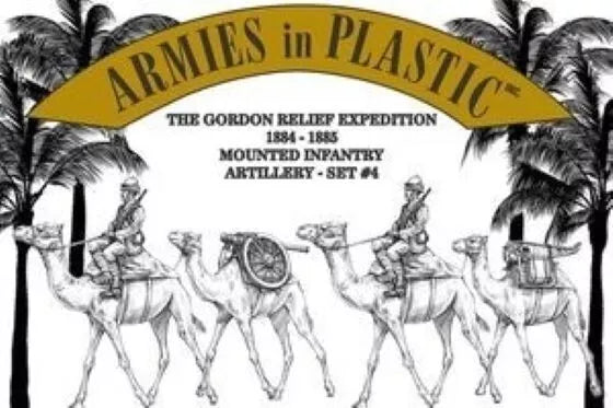 ARMIES IN PLASTIC 5594 GORDON RELIEF EXPEDITION MOUNTED INFANTRY ARTILLERY SET 4