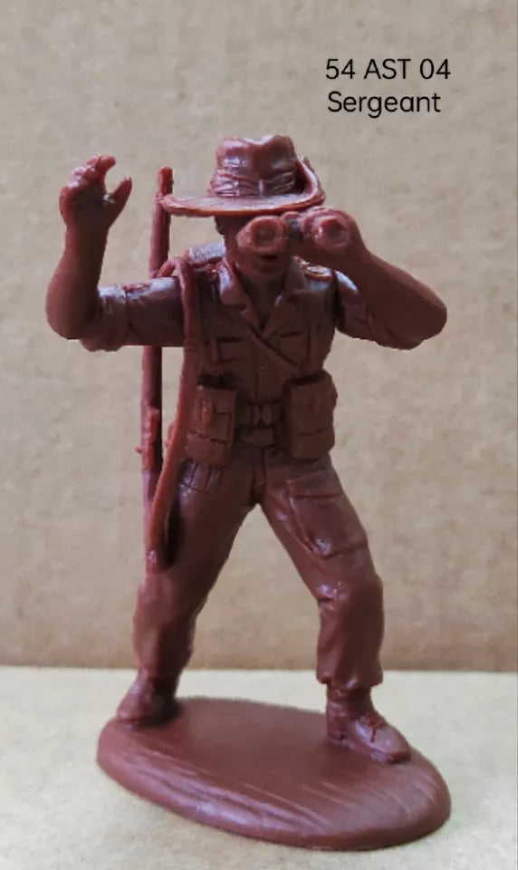 EXPEDITIONARY FORCE 54 AST 04 WWII PACIFIC AUSTRALIAN MORTARS IN BUSH HATS