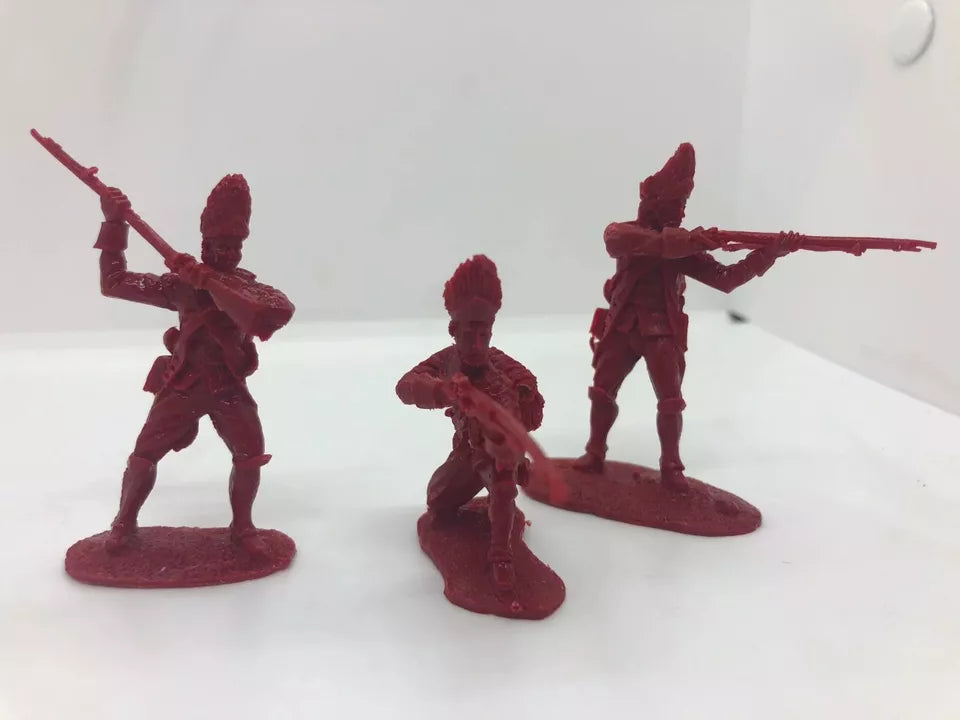 LOD Enterprises Plastic Figure Set LOD032 FRENCH & INDIAN WAR BRITISH TROOPS