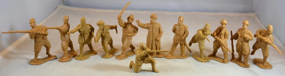 ENGINEER BASEVICH SET 17 RUSSO-TURKISH WAR 1877-1878 TURKISH ARMY colors vary