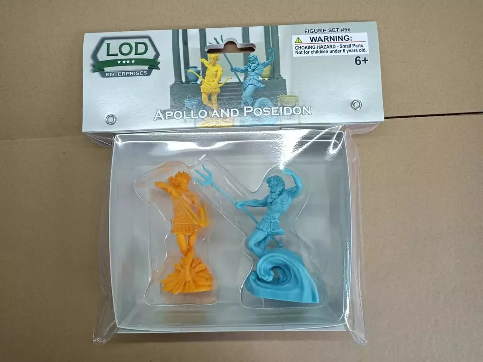 LOD Enterprises Plastic Figure Sets LOD056 GREEK GODS APOLLO AND POSEIDON