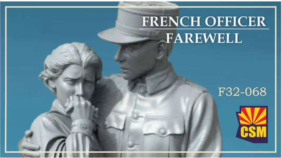 COPPER STATE MODELS CSM F32-068 WWI FRENCH OFFICER FAREWELL (2 FIGURES)