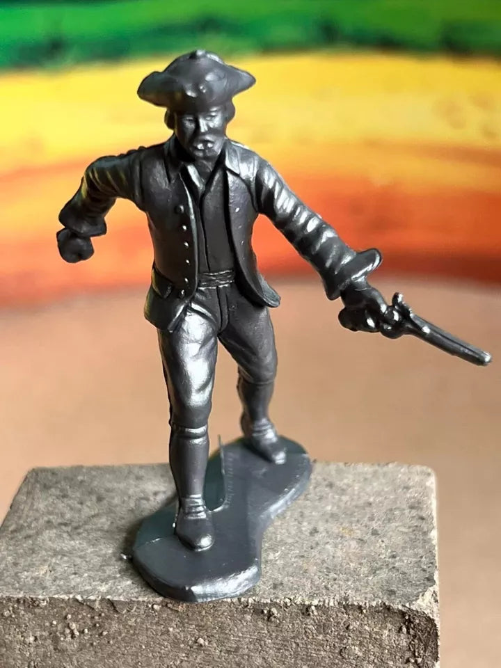 MARX TOYS REISSUE 54MM 1776 COLONIAL SOLDIERS PLAYSET 16 FIGURES, 9 POSES