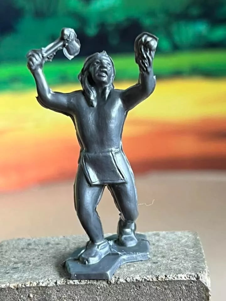 MARX RECAST 45MM OLD WEST INDIAN PLAY SET 12 poses, 16 figures