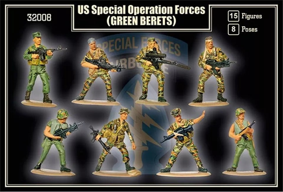 MARS 32008 VIETNAM WAR US SPECIAL OPERATION FORCES- GREEN BERETS 15 FIGURES