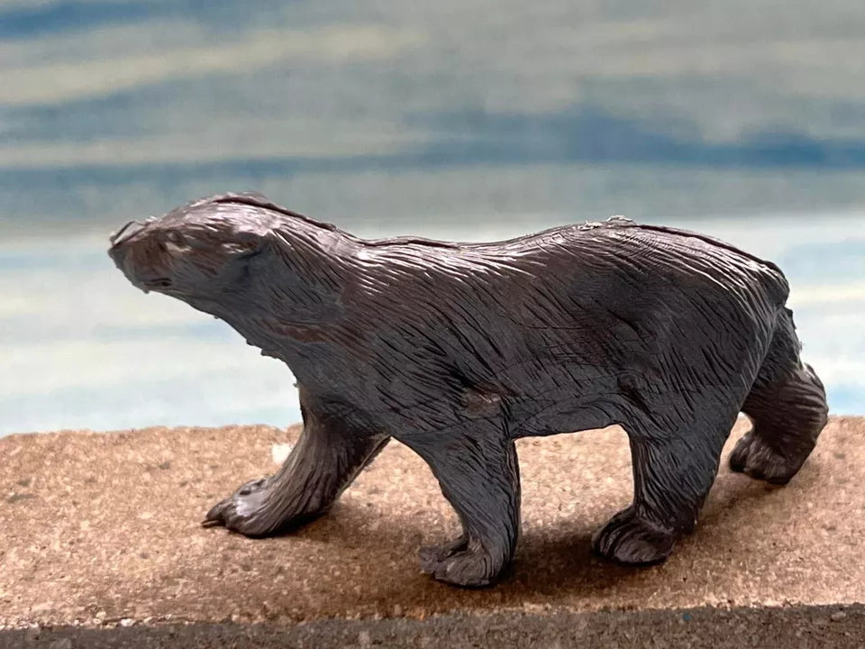 MARX TOYS RECAST POLAR AND WOODS ANIMALS PLAYSET REISSUE 23 FIGURES (GREY)
