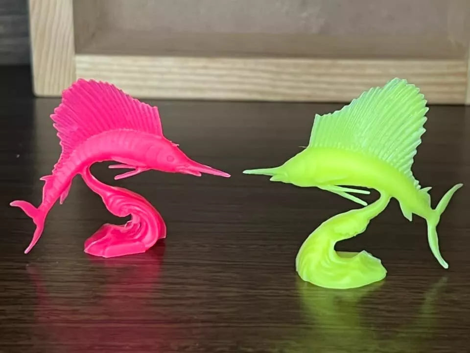 MARX TOYS RECAST 54 MM SEA CREATURES PLAY SETS-MULTICOLORED-16 FIGURES