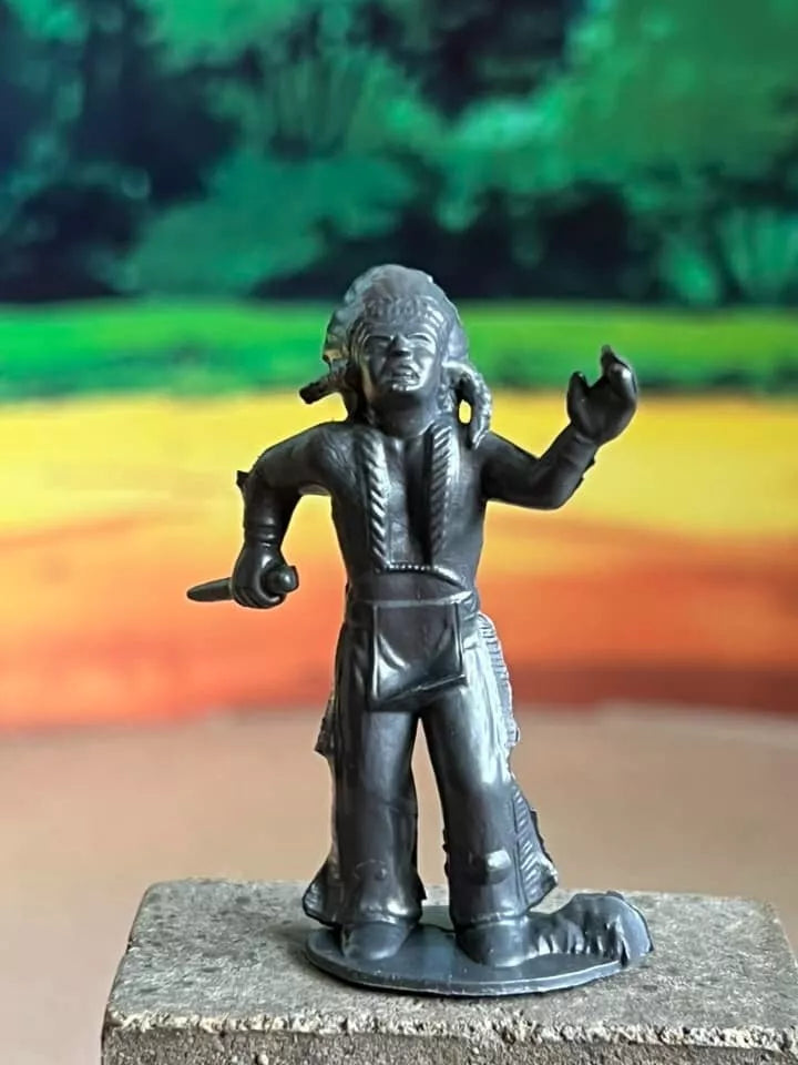 MARX RECAST 45MM OLD WEST INDIAN PLAY SET 12 poses, 16 figures
