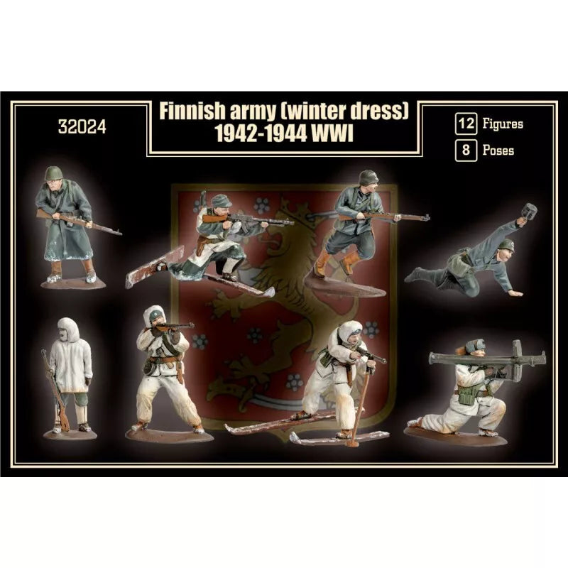MARS FIGURE SET 32024 WORLD WAR II FINNISH ARMY IN WINTER DRESS 1942-1944