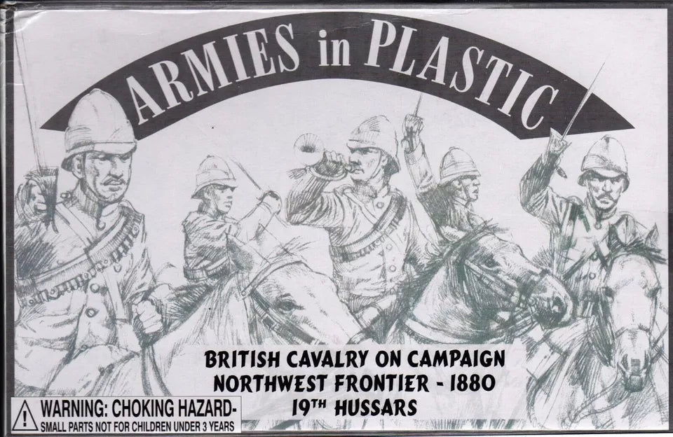 ARMIES IN PLASTIC 5527 NORTHWEST FRONTIER BRITISH CAVALRY 19TH HUSSARS 1890