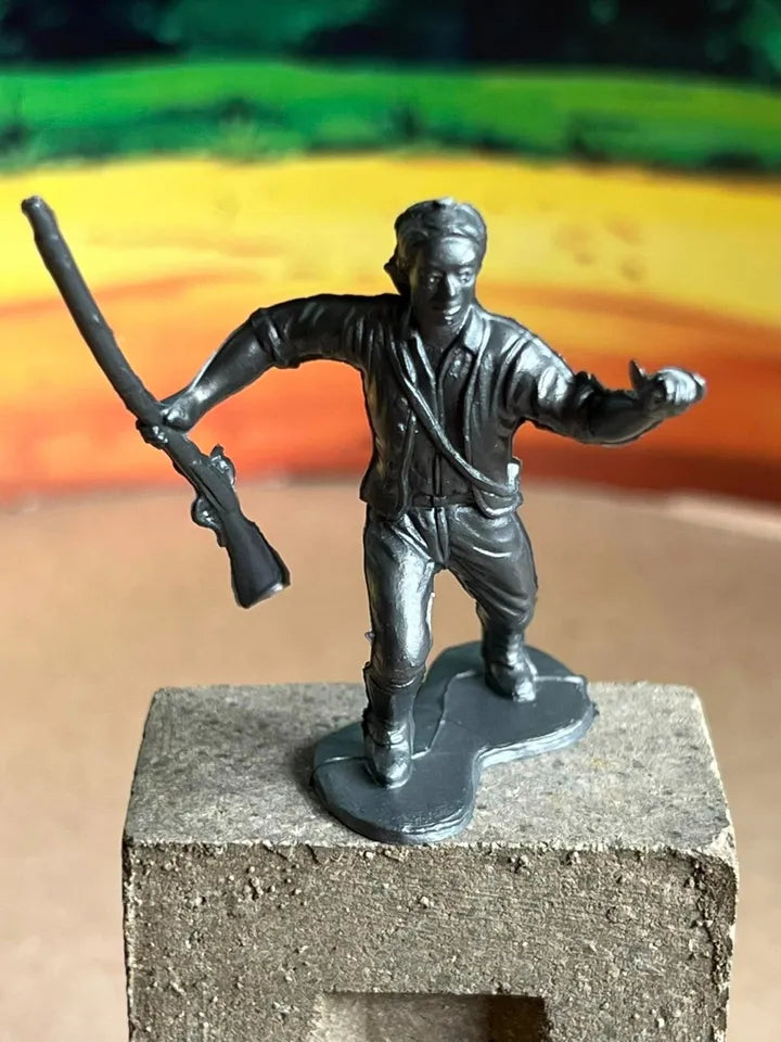 MARX TOYS REISSUE 54MM 1776 COLONIAL SOLDIERS PLAYSET 16 FIGURES, 9 POSES