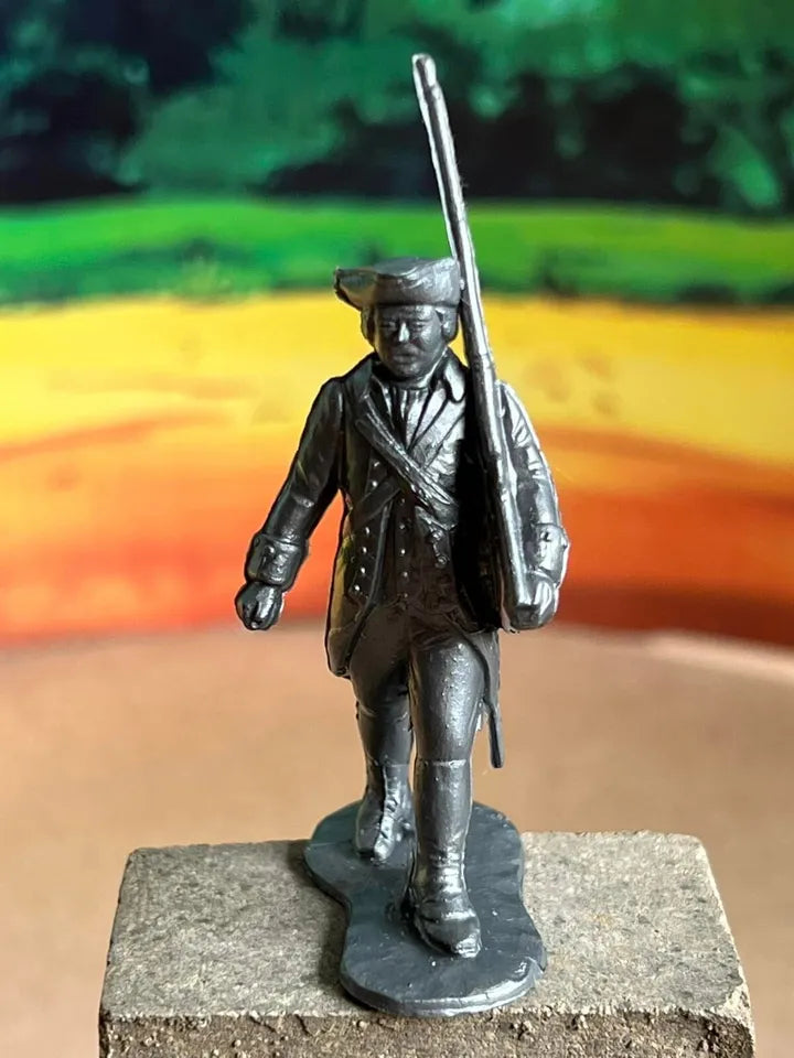MARX TOYS REISSUE 54MM 1776 COLONIAL SOLDIERS PLAYSET 16 FIGURES, 9 POSES