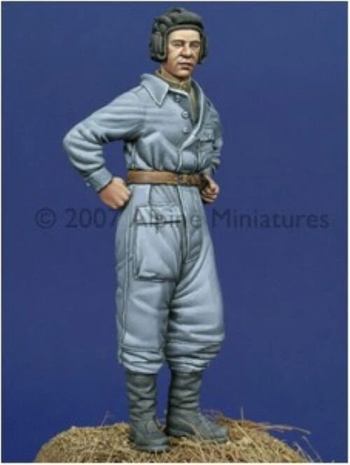ALPINE MINIATURES 1:35 SET 35014 WWII RUSSIAN TANK CREW SET (2 FIGURES-4 HEADS)