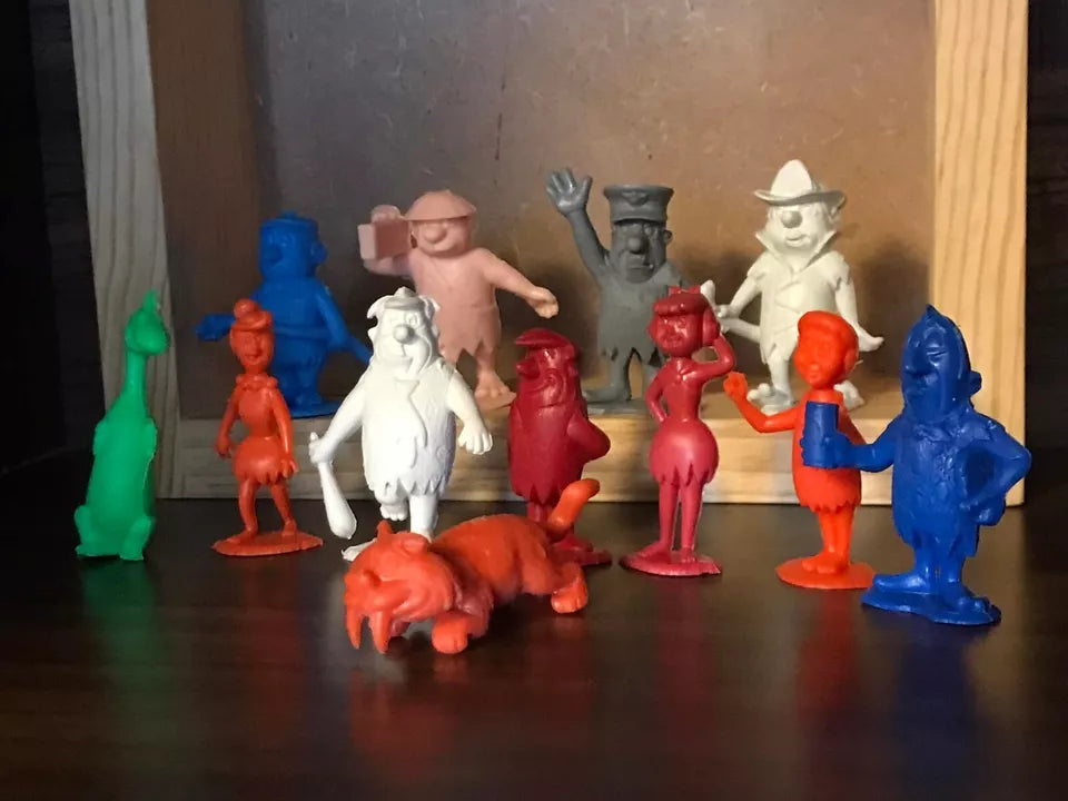 MARX TOYS RECAST 60MM HANNA-BARBERA THE FLINSTONES REISSUE-16 FIGURES