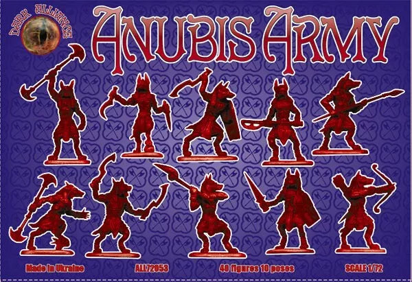 DARK ALLIANCE 1:72 FANTASY SET ALL72053 ANUBIS ARMY (TAN) 40 FIGURES