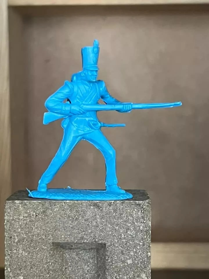 MARX TOYS RECAST 54 MM ALAMO MEXICAN SOLDIERS-16 FIGURES