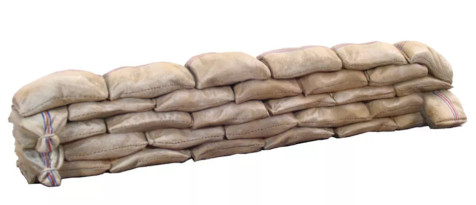 BRITAINS DIORAMA ACCESSORIES 53000 MEALIE BAG WALL STRAIGHT SECTION