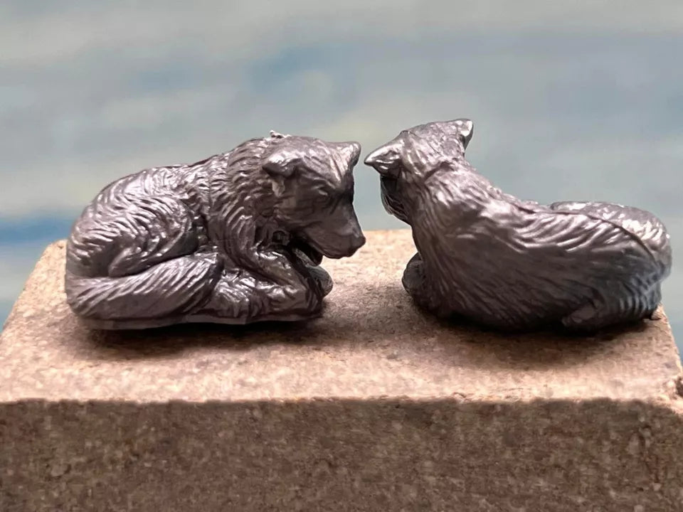 MARX TOYS RECAST POLAR AND WOODS ANIMALS PLAYSET REISSUE 23 FIGURES (GREY)