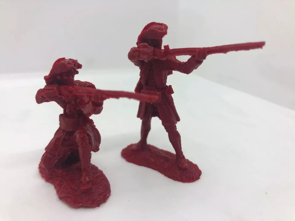 LOD Enterprises Plastic Figure Set LOD031 Amer. Revolution British Firing Line