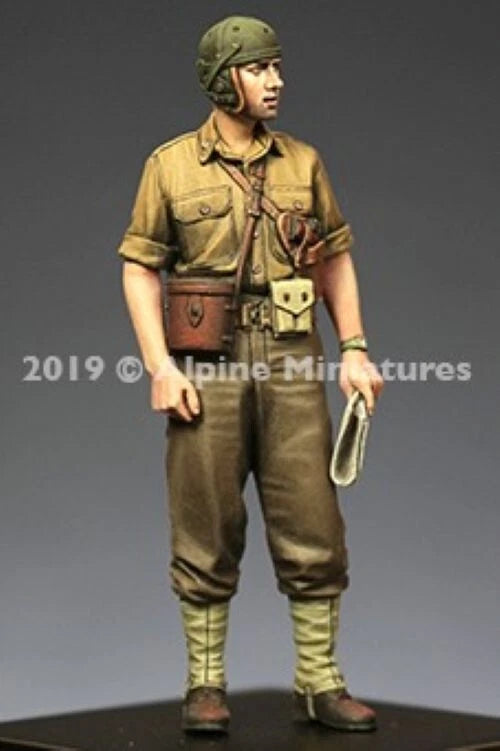 ALPINE MINIATURES 1:35 SET 35271 WWII US TANK COMMANDER SET (2 FIGURES-4 HEADS)