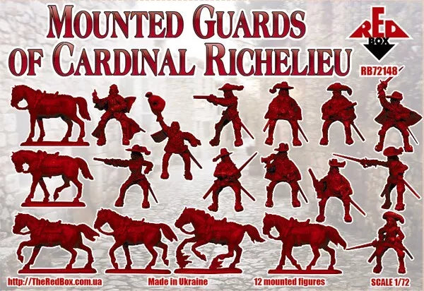 REDBOX 1:72 RB72148 17th CENTURY MOUNTED GUARDS OF CARDINAL RICHELIEU