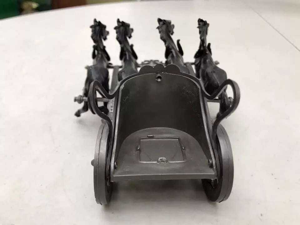 MARX TOYS RECAST 1:32 BEN-HUR QUADRIGA PLAY SET - 3 CHARIOTS AND 12 HORSES