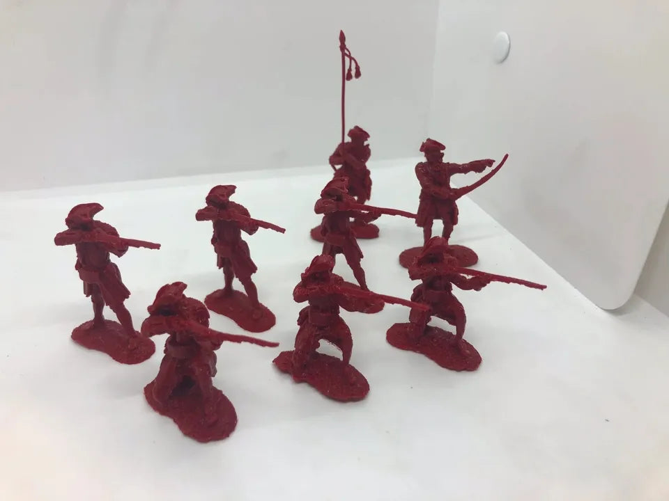 LOD Enterprises Plastic Figure Set LOD031 Amer. Revolution British Firing Line