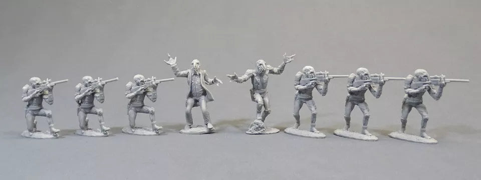LOD Enterprises Plastic Figure Set LOD081 THE ALIENS (ANOTHER PLAN 2) GRAY