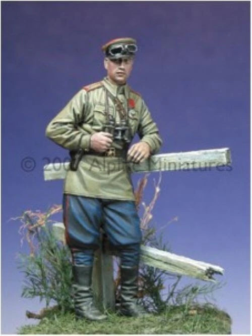 ALPINE MINIATURES 1:35 SET 35014 WWII RUSSIAN TANK CREW SET (2 FIGURES-4 HEADS)