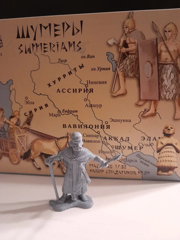 ENGINEER BASEVICH SET 24 SUMERIANS & HITTITES -12 FIGURES (BLUE)