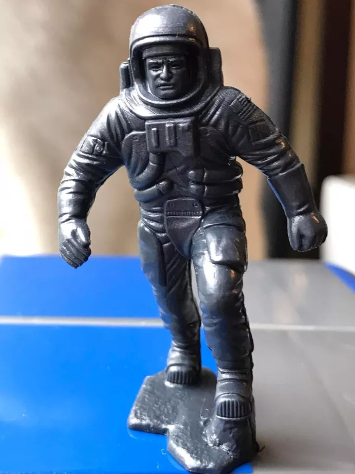 MARX TOYS RECAST 54 MM APOLLO ASTRONAUT PLAYSET REISSUE-15 FIGURES-DARK GREY