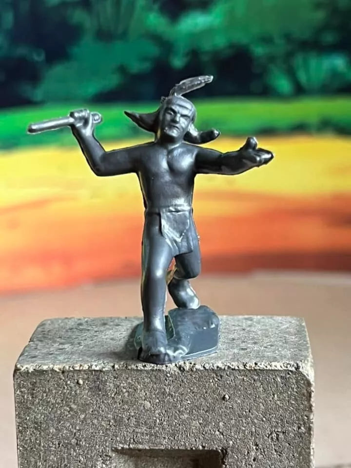 MARX RECAST 45MM OLD WEST INDIAN PLAY SET 12 poses, 16 figures
