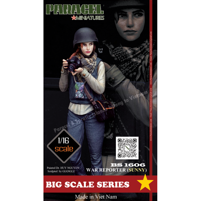PARACEL MINIATURES MODERN WAR BIG SCALE SERIES BS 1606 1:16 WAR REPORTER (SUNNY)