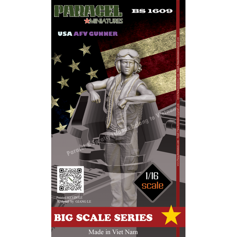 PARACEL MINIATURES VIET NAM BIG SCALE SERIES BS 1609 1:16 US AFV GUNNER