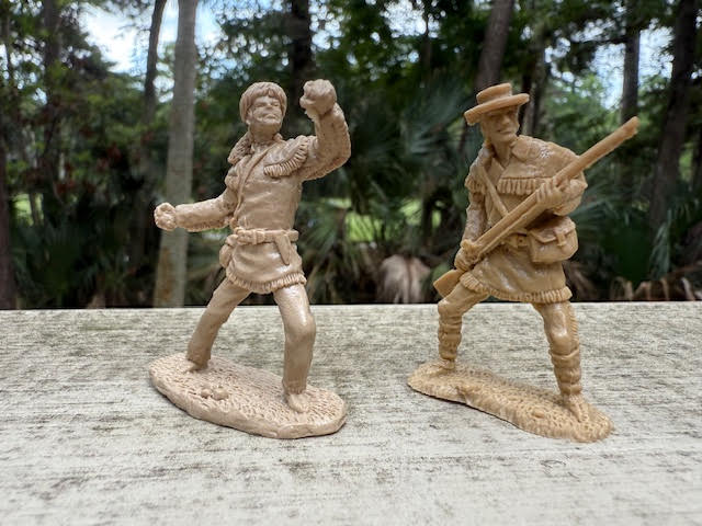 LOD Enterprises CHARACTER FIGURE SET DAVY CROCKETT & GEORGIE RUSSELL (2 FIGURES)